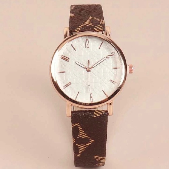 Brown and Rose Gold Watch - Picture 2 of 6